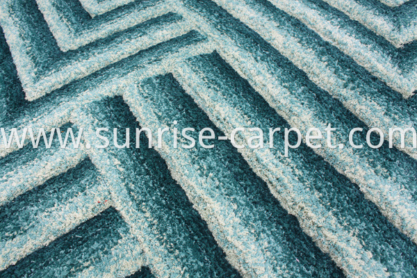 Microfiber Shaggy with 3D Design carpet